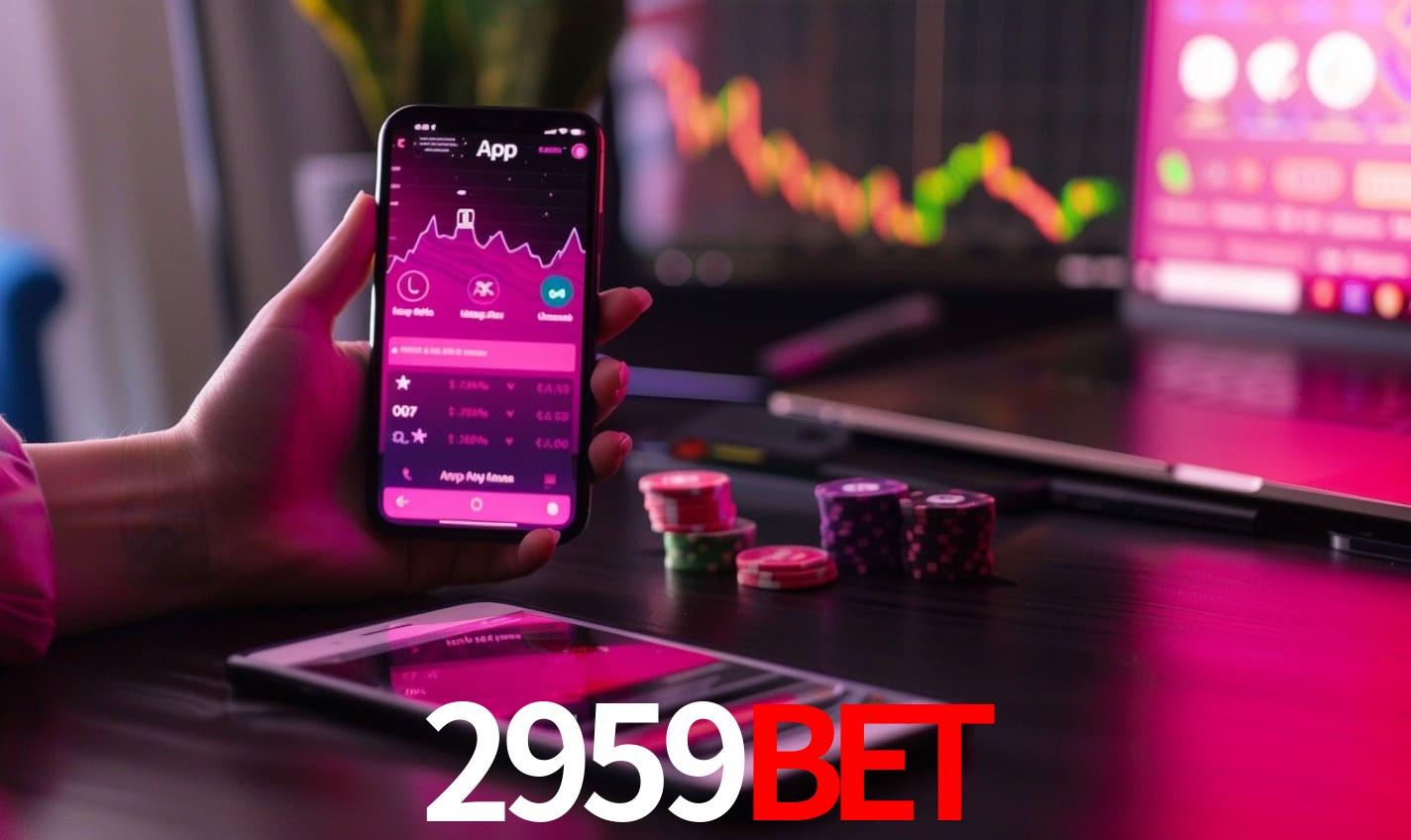 Comparação APP mobile vs versão web da 2959BET